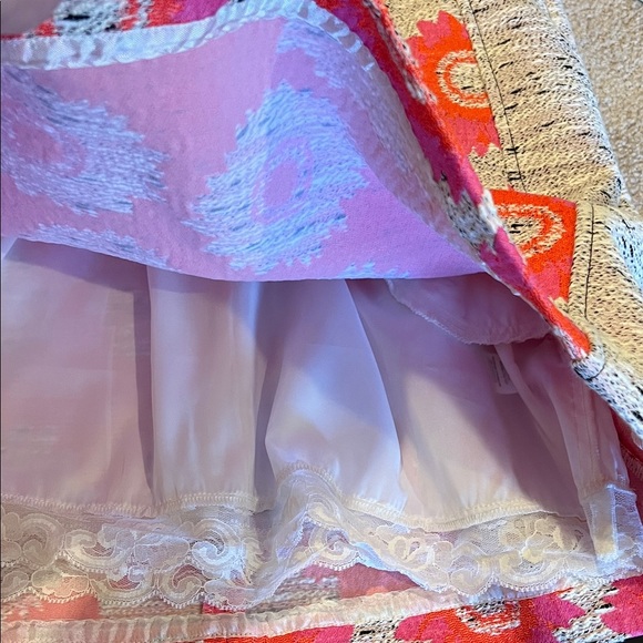 Trina Turk Pink and Tan Tweed Floral Mini Dress, NWT, 12 - Picture 7 of 7